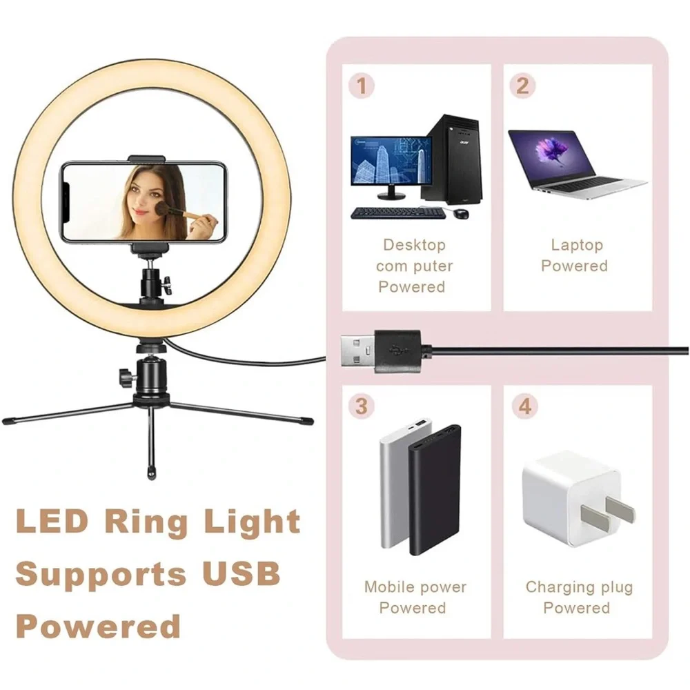 10” LED ring light